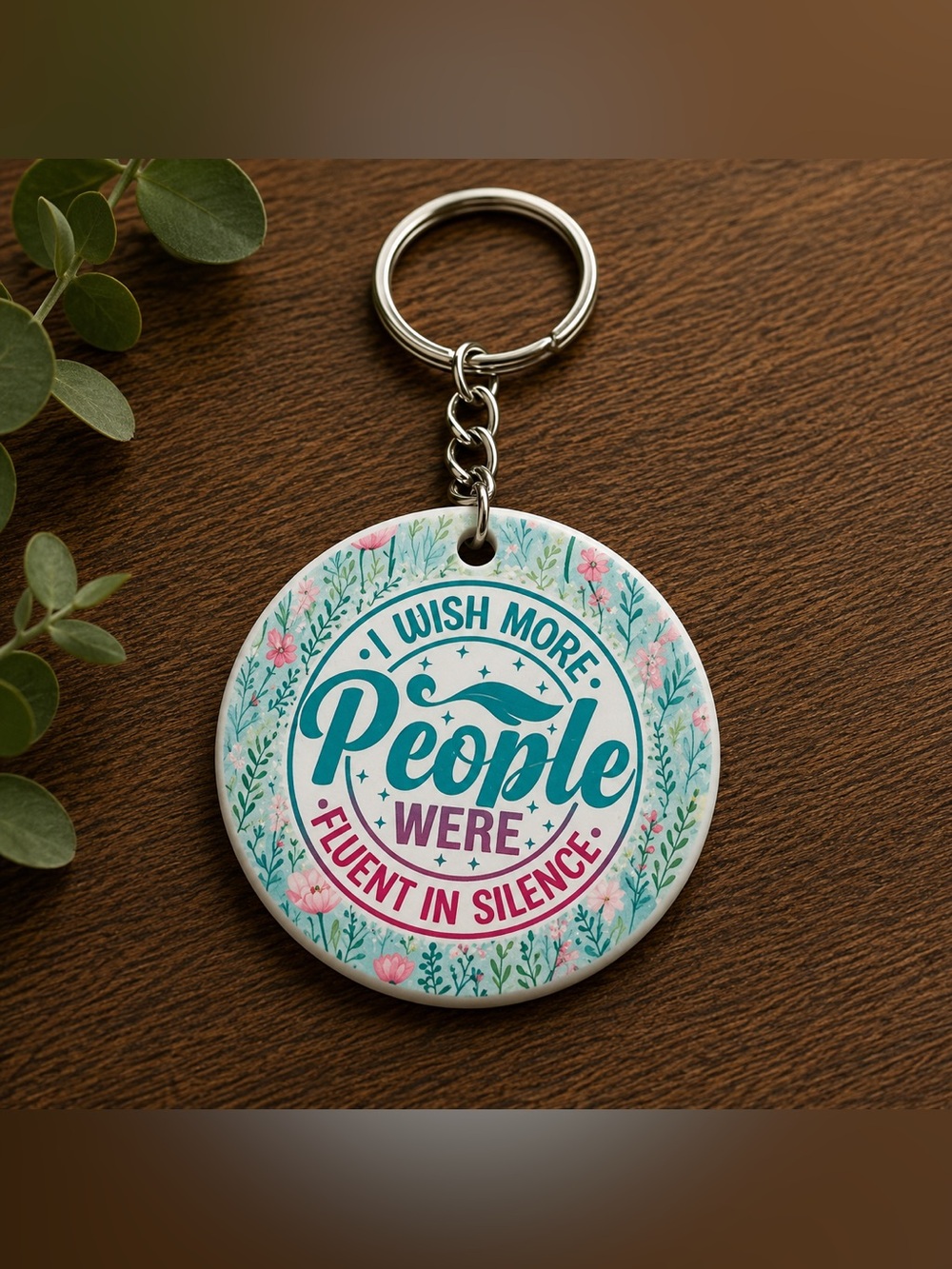 I Wish People Keychain